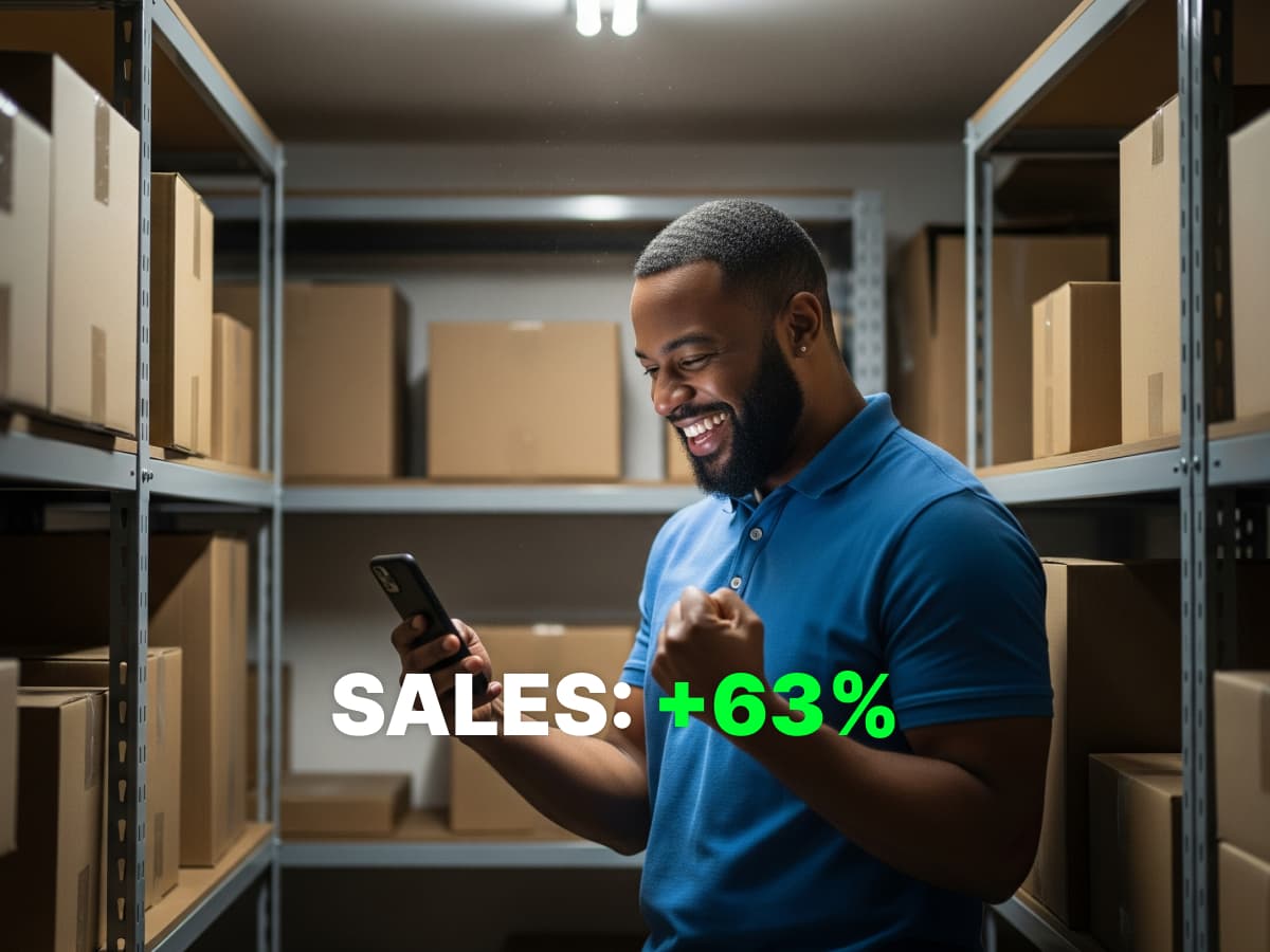 Sales: +63%